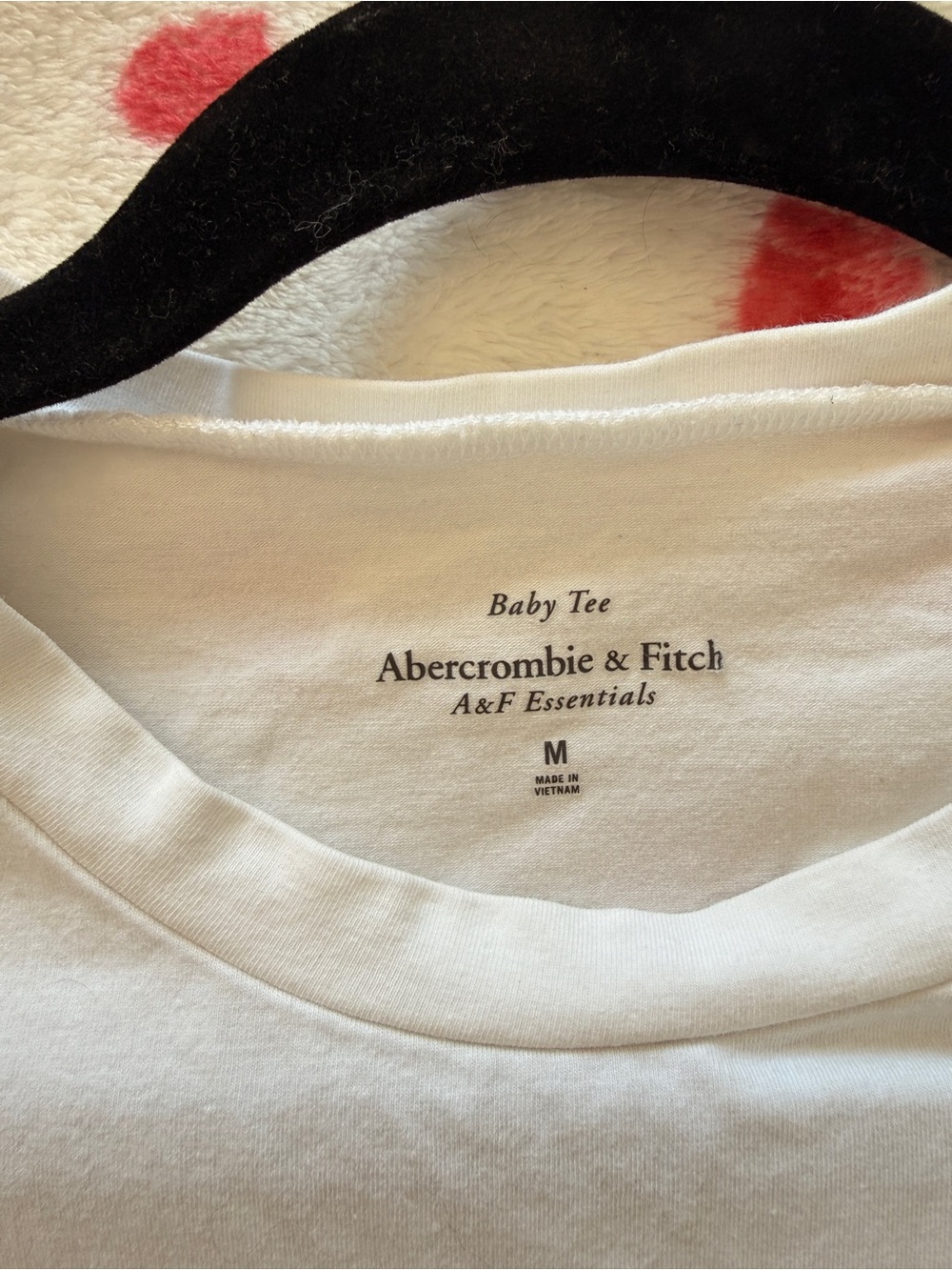 Abercrombie & Fitch White Baby Tee - M